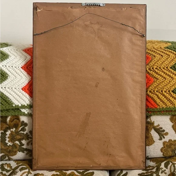 Vintage Crewel Embroidered Linen - Picture 2 of 3